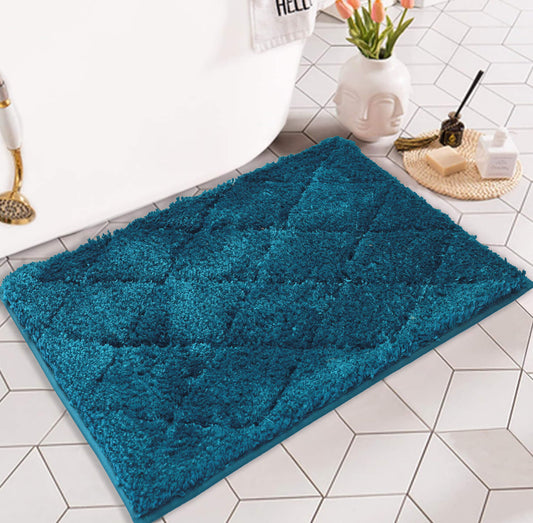 royal blue bath mat