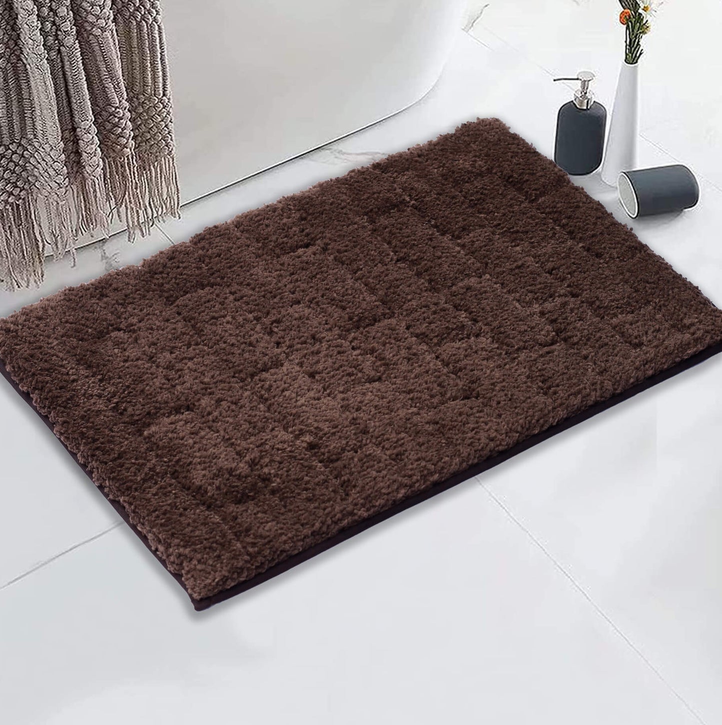 chocolate bath mat brown