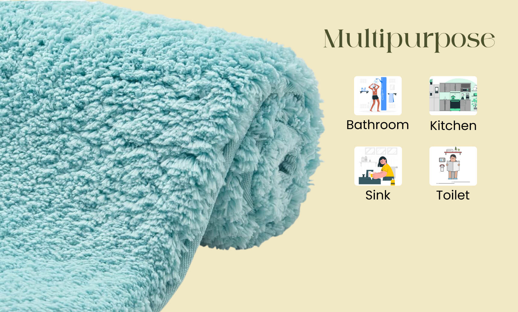 aqua bath mat