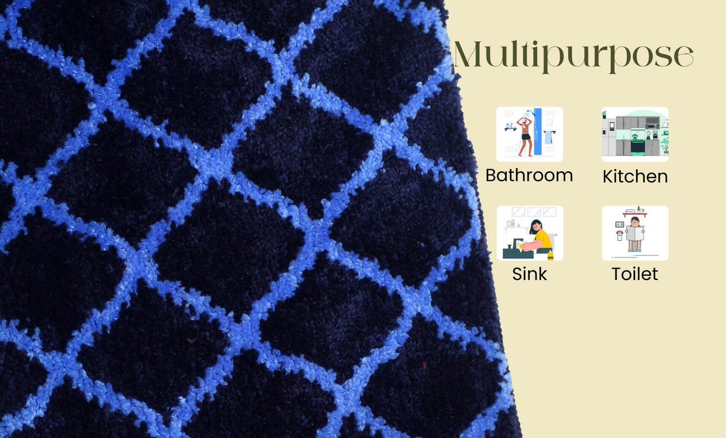 blue bathmat