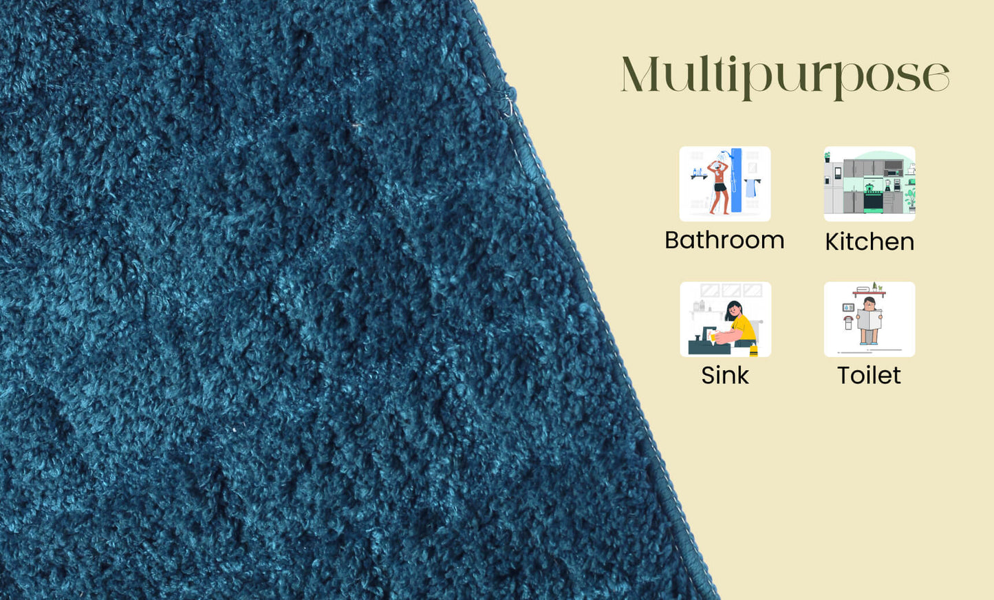 royal blue bath mat