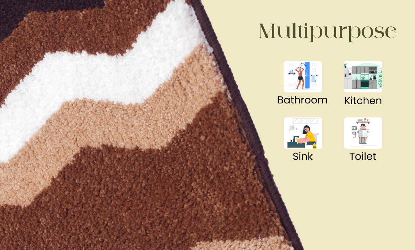 brown bathmat