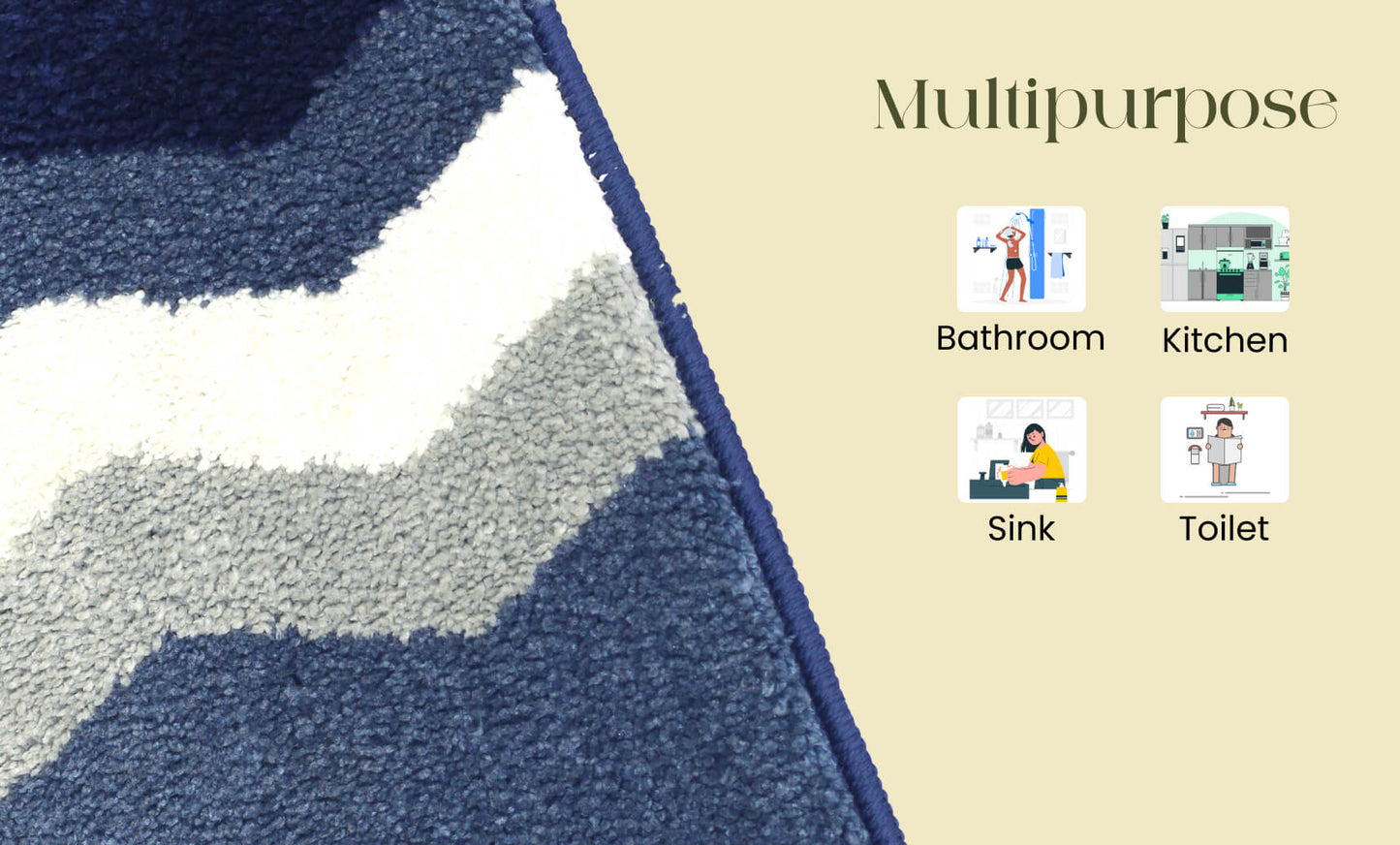 blue bathmat