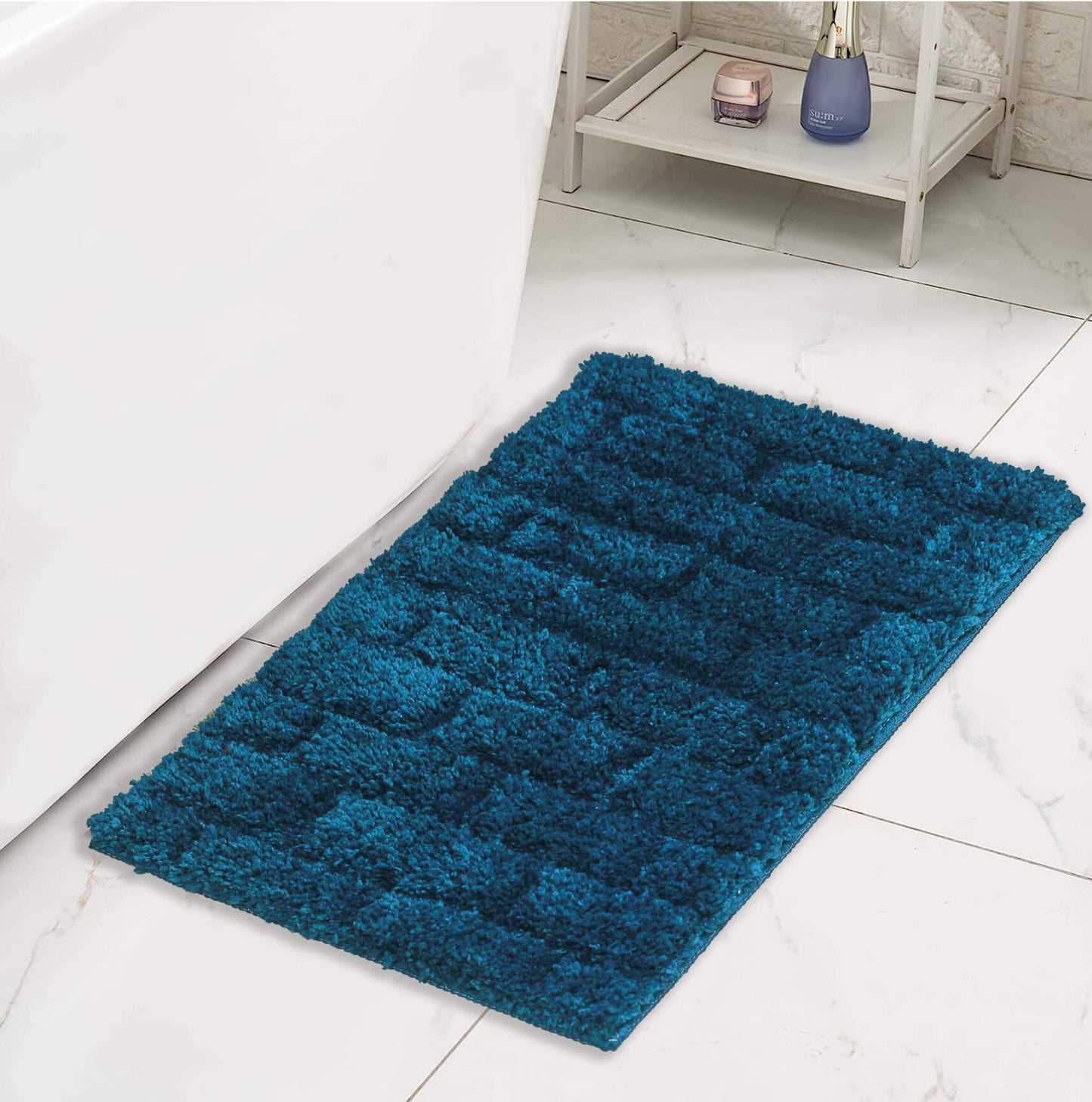 royal blue bath mat