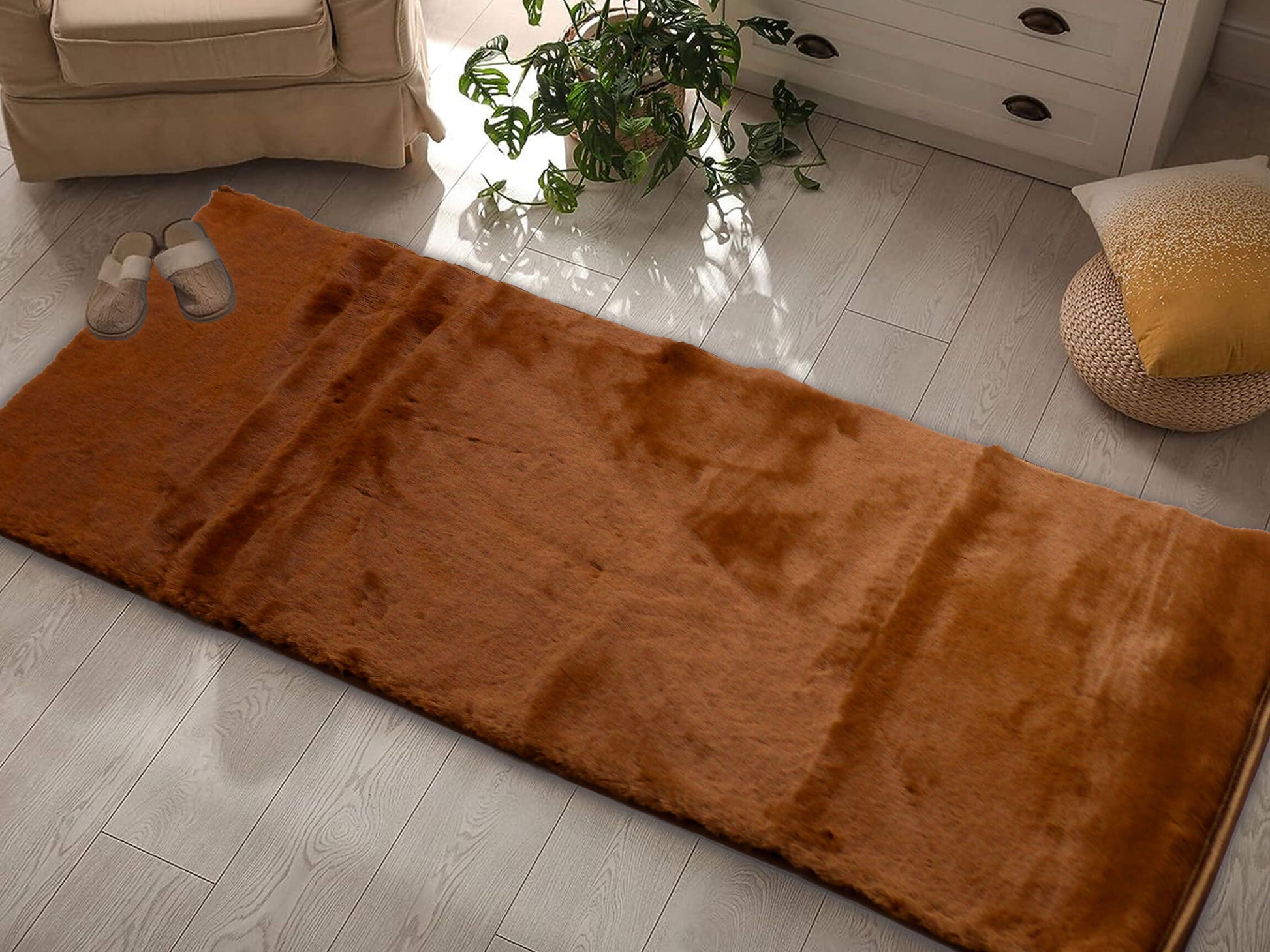 rust bed runner