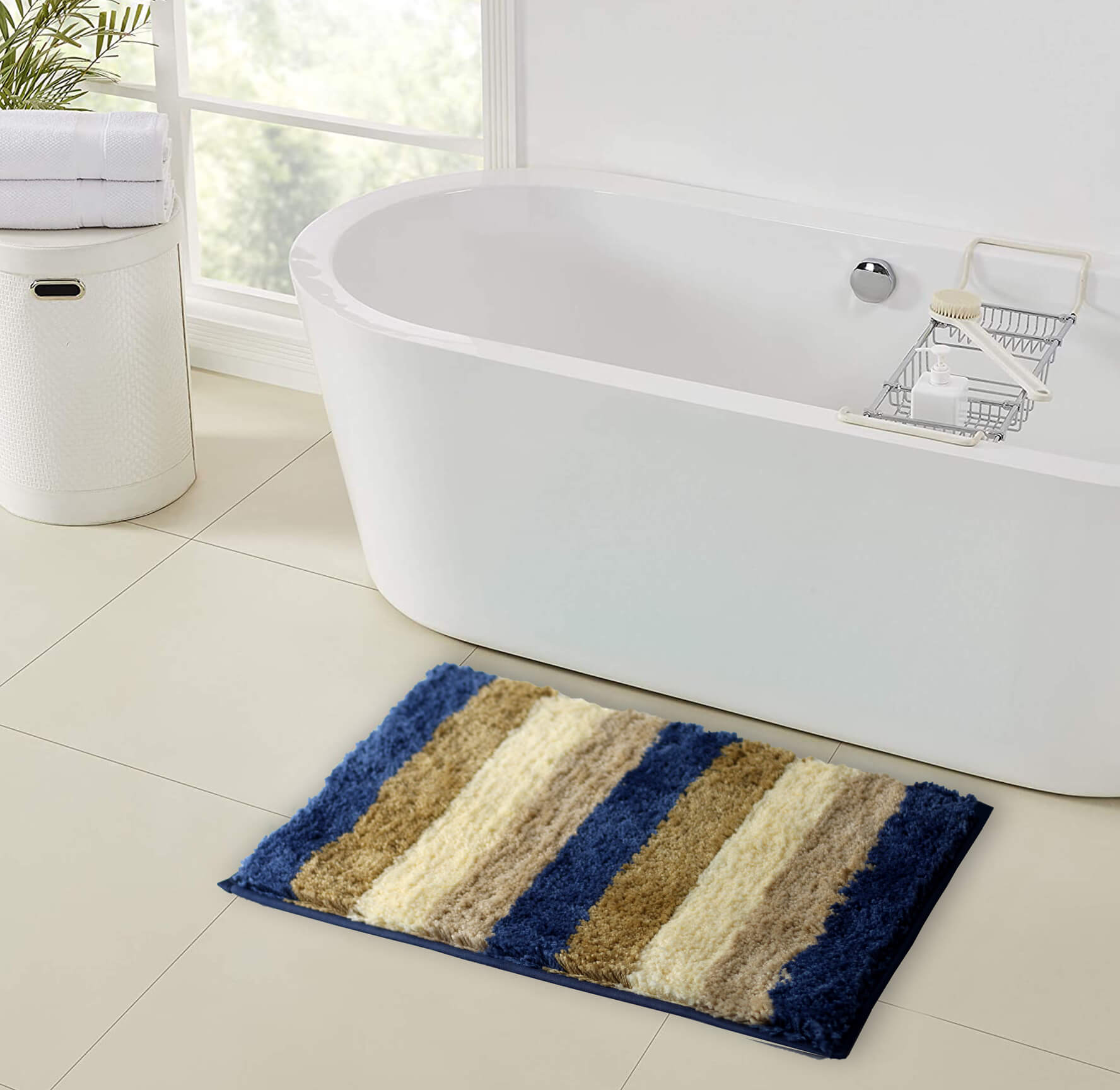 sky beige bath mat