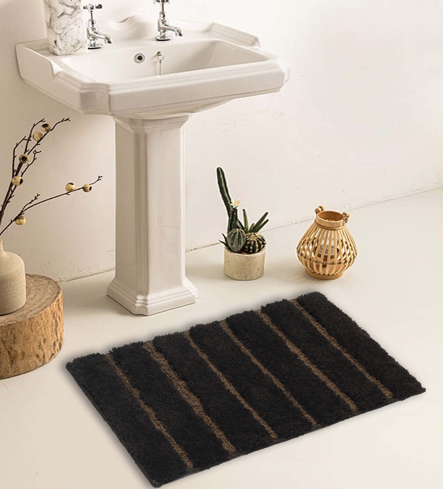 coffee brown bath mat