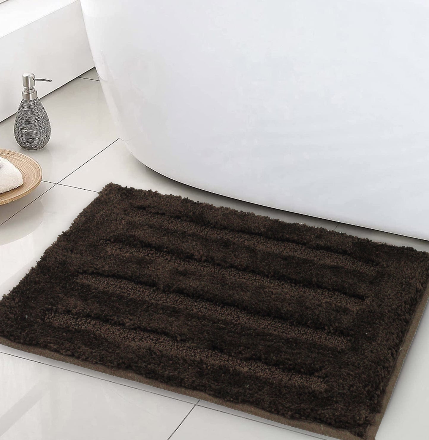 chocolate bath mat